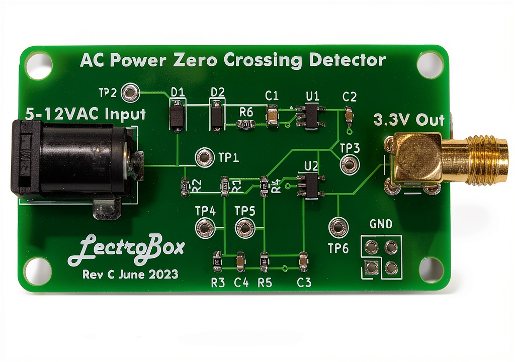 Lectrobox Zero Crossing Detector showing compact design and mounting holes
