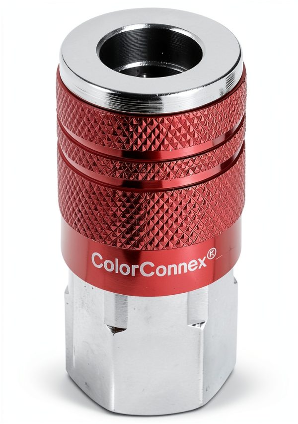Legacy Red Coupler FNPT 8-Pack Alloy Steel Aluminum Fittings-0