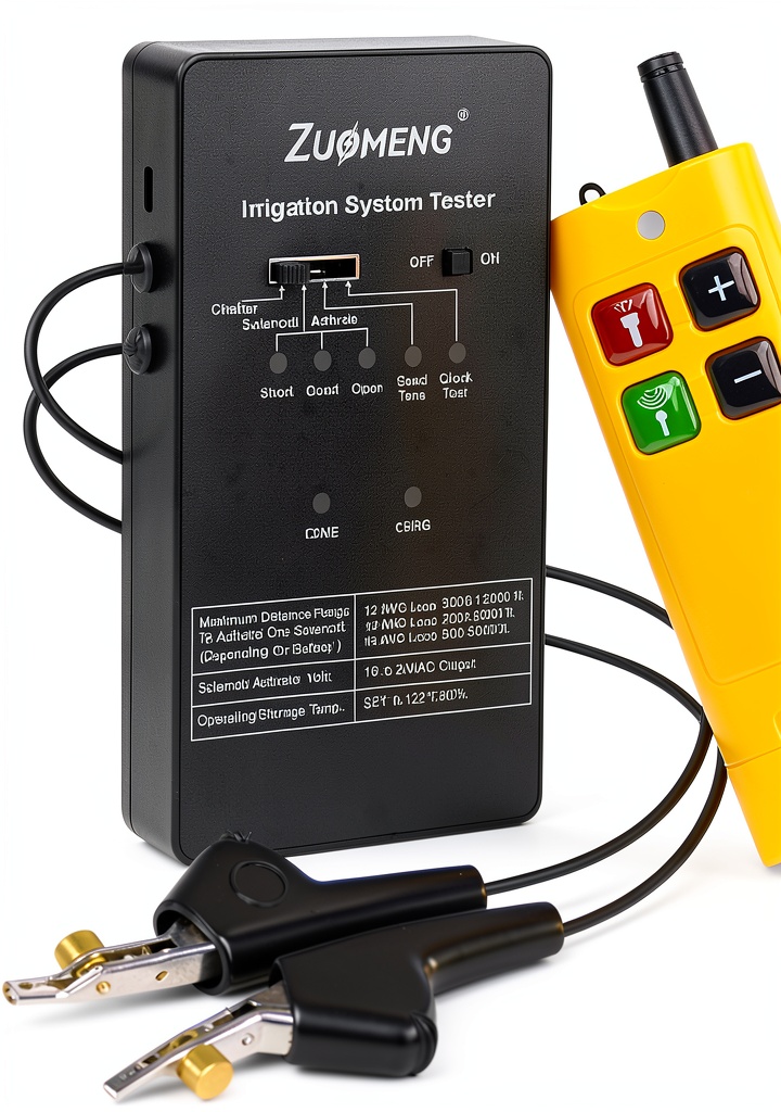Zuomeng circuit tracer in use on an underground sprinkler system