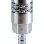 Generic Steel Quick Connect Barbed Fitting Chrome Industrial-0