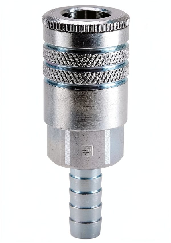 Generic Steel Quick Connect Barbed Fitting Chrome Industrial-0