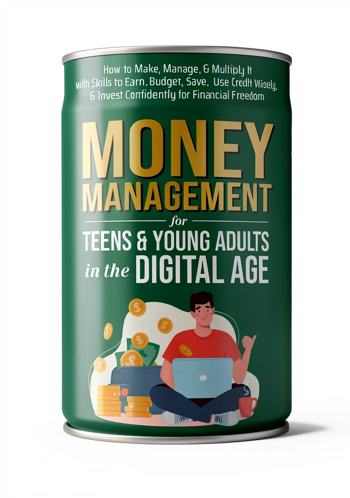 Teen reading financial literacy eBook on tablet