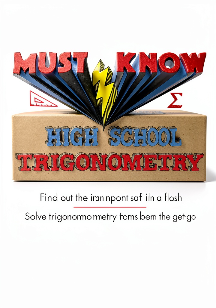 Must Know High School Trigonometry book cover showing clear diagrams and examples