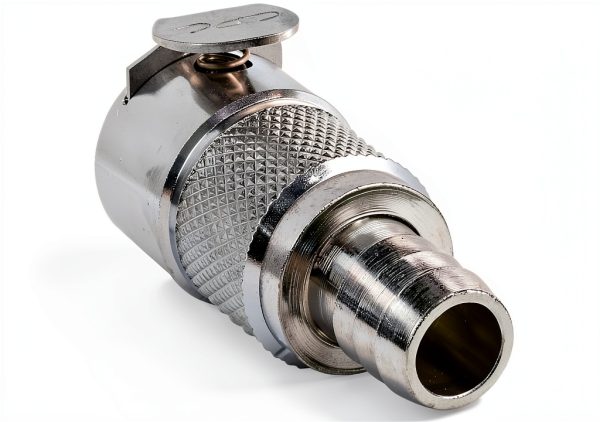 Colder Products Brass Shut Off Barbed Inline Coupler-1
