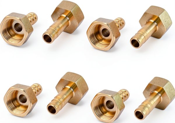 Brass Barb Fitting uxcell BSP Thread 8mm Hose Connector-0