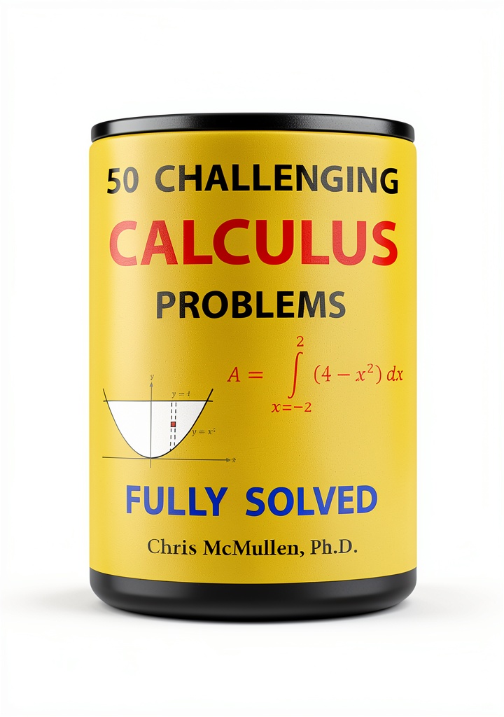 Calculus book cover showing advanced math diagrams and examples