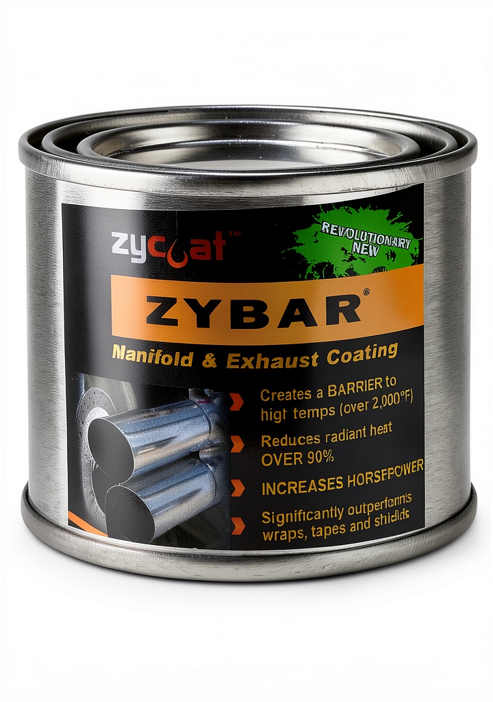 ZyBar High Temp Paint applied to a car engine block