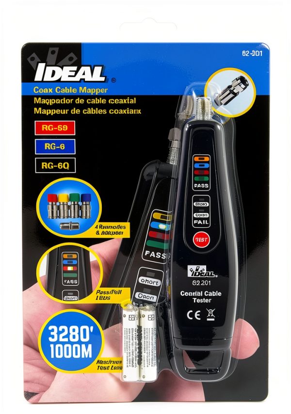 Ideal Coax Cable Tester Metal Battery Powered-9