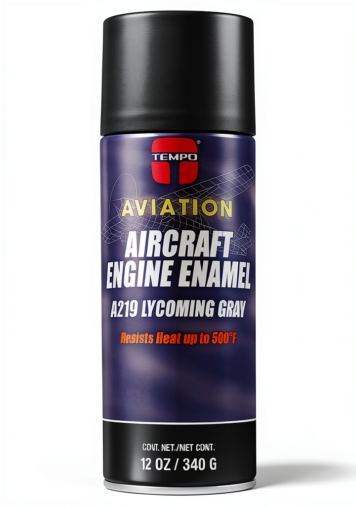 Aerospace Grade Lycoming Gray Engine Enamel spray can