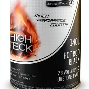 High Teck 1400 Series Single Stage Paint Hot Rod Black 1 Gallon-0