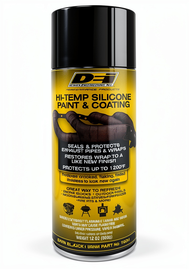 Installing High Temp Silicone Spray by Design Engineering 1200°F Protection on a garage workbench