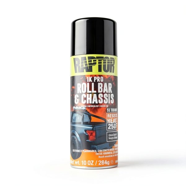 RAPTOR 1K Roll Bar and Chassis Paint Satin Black 10 Ounce Tough Enamel-3