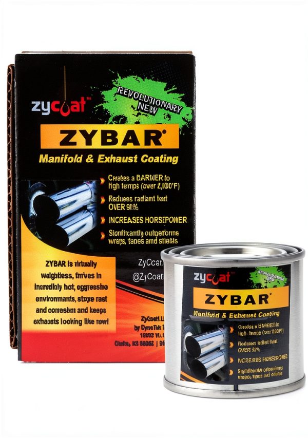 ZyBar High Temperature Paint Midnight Black 4 Ounce Engine Coating-1