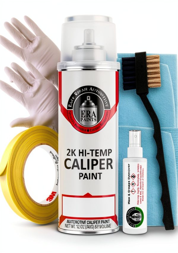 Red 2K Spray Paint Kit by ERA Paints Glossy Chip-Resistant 12 oz-0