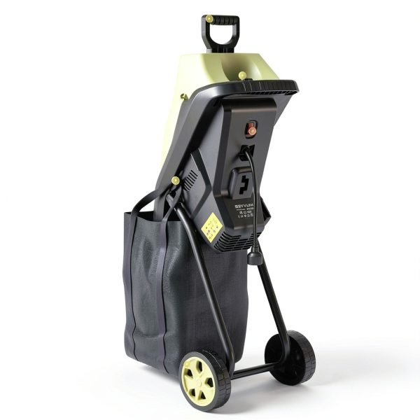 Electric Wood Chipper SEYVUM 15-Amp Corded Shredder with 45L Bag-8