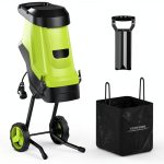 Wood Chipper Yeryork 15-Amp Electric Mulcher with 1.8" Hopper-0