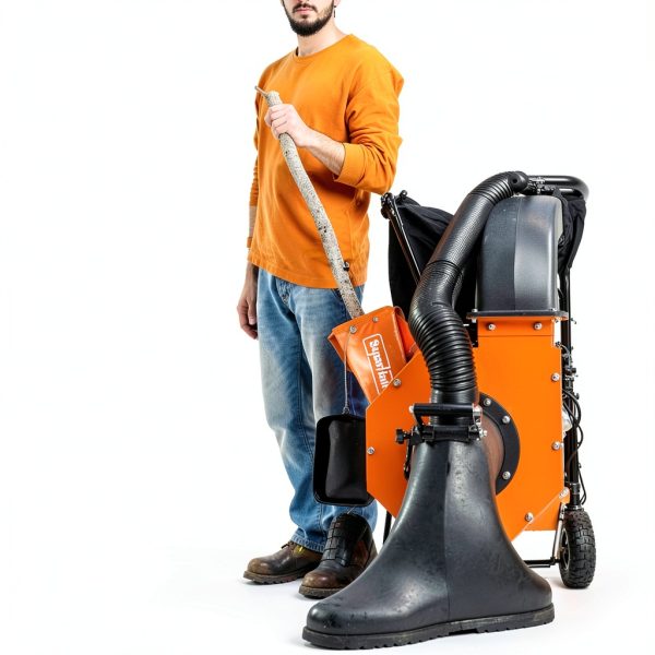Leaf Vacuum & Wood Chipper SuperHandy 7HP 209CC with 6 Bushel Bag-1