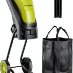 Electric Wood Chipper SEYVUM 15-Amp Corded Shredder with 45L Bag-0