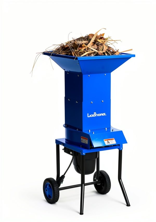 Electric Leaf Mulcher Landworks 15A 1800W Steel Shredder 11" Blades-4