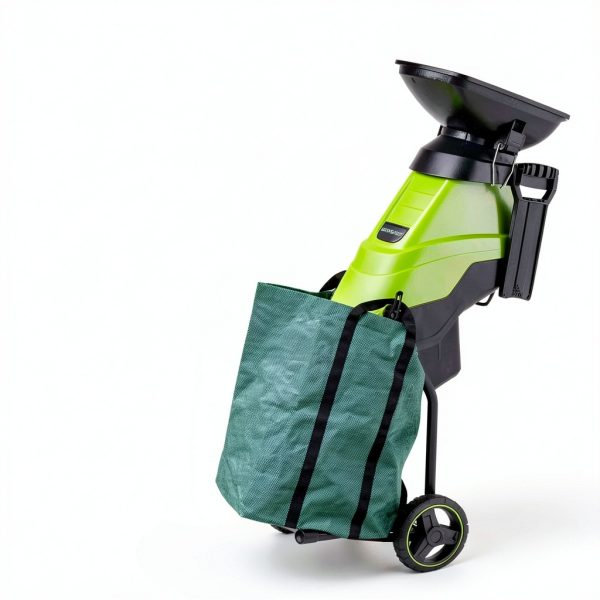 Electric Wood Chipper by GreenSweep GS-CP1 15A Compact Quiet Mulcher-3