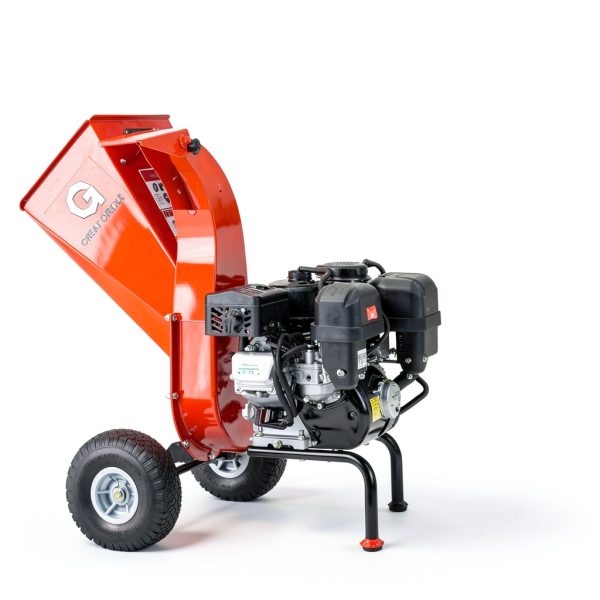 GreatCircleUSA Mini Wood Chipper Shredder 7HP Gas 3" Max Capacity Red-1
