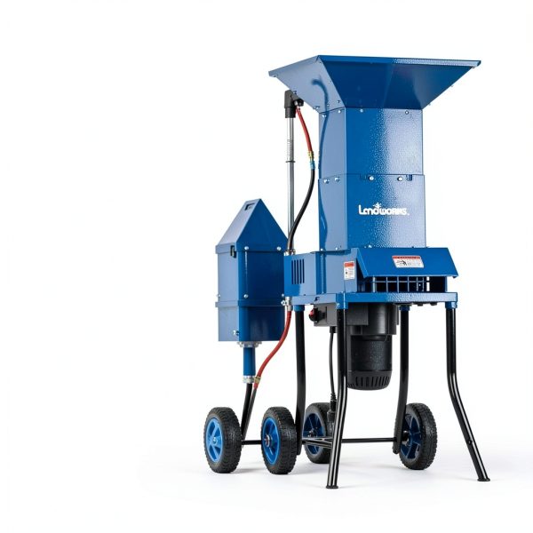 Leaf Mulcher Shredder Electric by Landworks 11 inch Green Heavy Duty-6