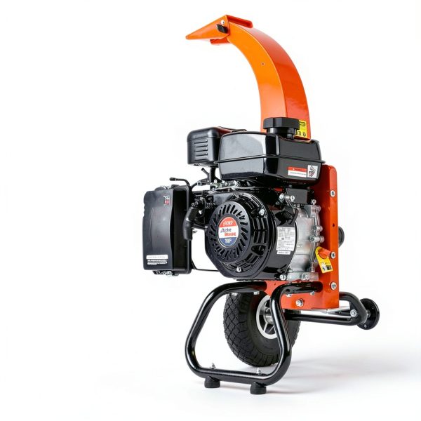 SuperHandy Mini Wood Chipper Shredder 7HP Compact Orange 3" Capacity-2
