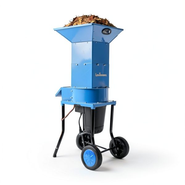 Electric Leaf Mulcher Landworks 15A 1800W Steel Shredder 11" Blades-1