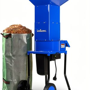 Electric Leaf Mulcher Landworks 15A 1800W Steel Shredder 11" Blades-0
