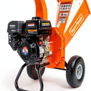 SuperHandy Mini Wood Chipper Shredder 7HP Compact Orange 3" Capacity-0