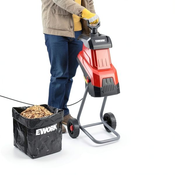 Electric Wood Chipper EWORK 15 Amp EK-DT8401 1.77" Cut-2