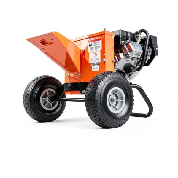 SuperHandy Mini Wood Chipper Shredder 7HP Compact Orange 3" Capacity-6