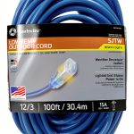 Southwire Coldflex 12/3 Heavy-Duty Extension Cord 100ft Blue-0
