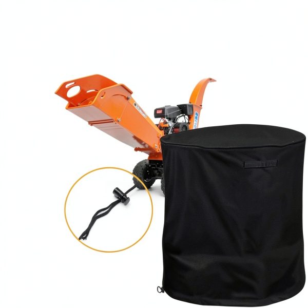 Universal Wood Chipper Shredder Mulcher - Black Waterproof Dustproof-4