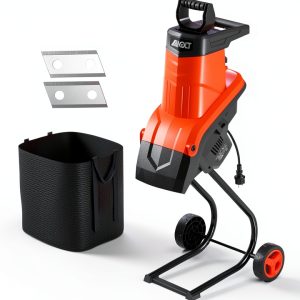 Wood Chipper AIVOLT Electric 15Amp Shredder 1.8 Inch Capacity with 50L-0