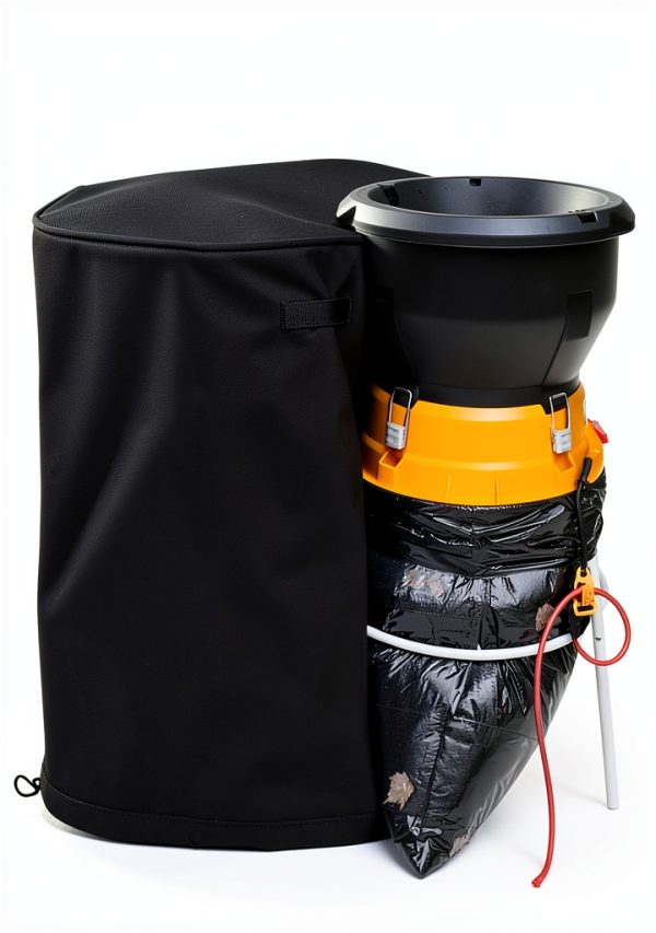 Universal Wood Chipper Shredder Mulcher - Black Waterproof Dustproof-2