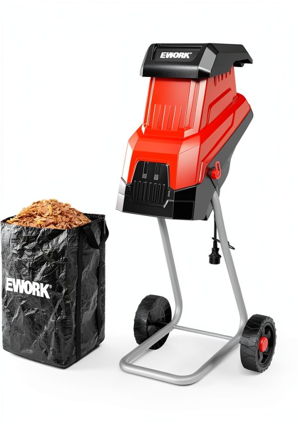 Electric Wood Chipper EWORK 15 Amp EK-DT8401 1.77" Cut-0